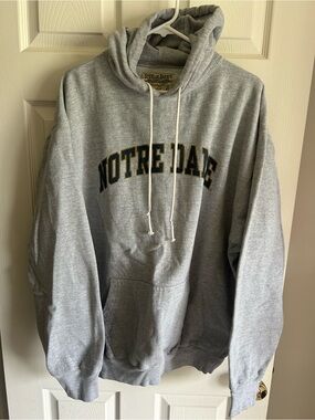 Steve & Barry's Grey Notre Dame Hooded Sweatshirt